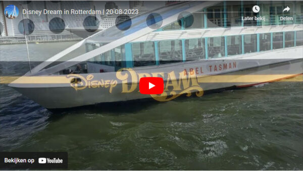 Was het een droom of was er echt Disney’s Dream in Rotterdam vandaag?